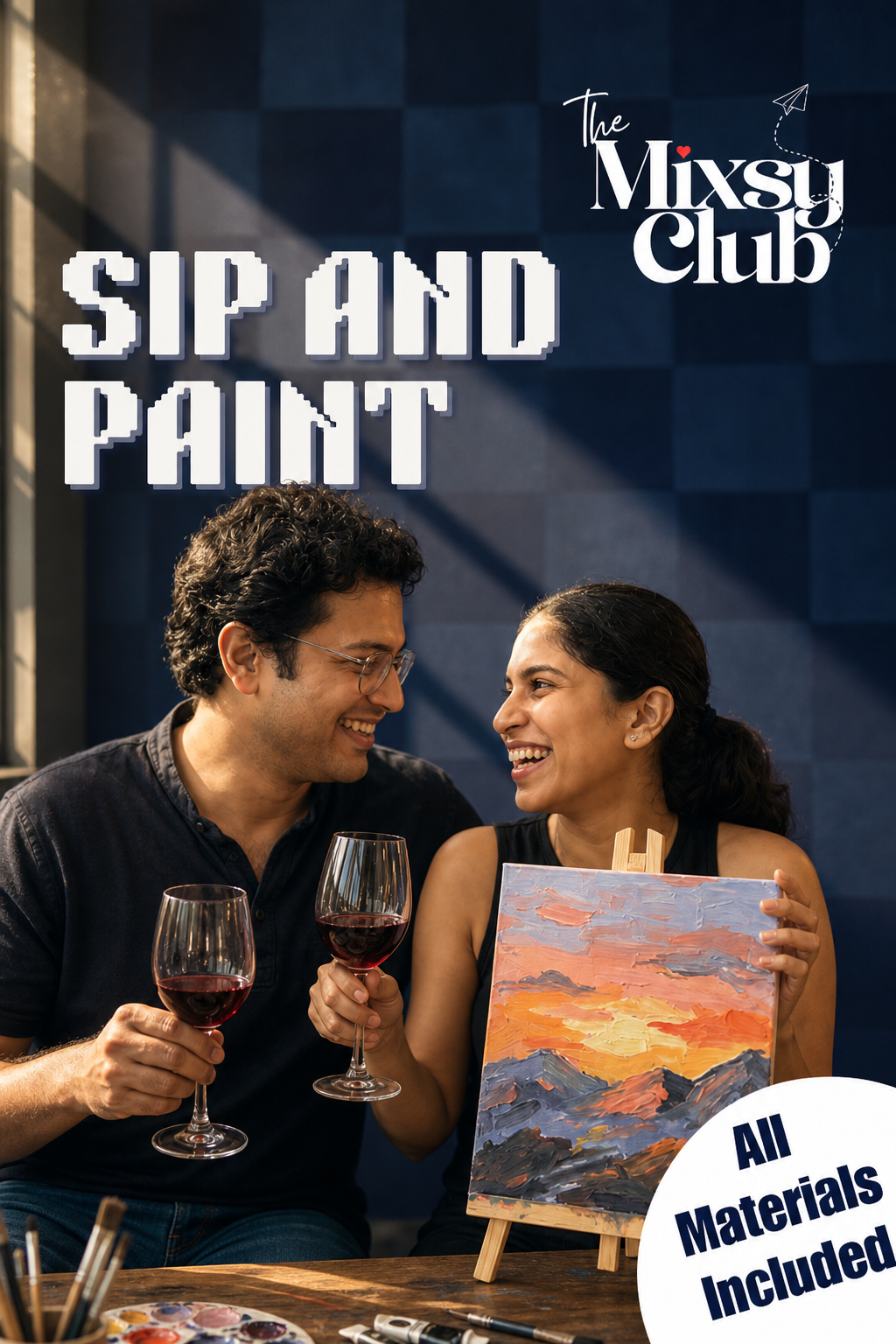 Sip and Paint workshop in Powai, Mumbai